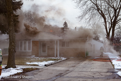 Wheeling Fire Department house fire at 195 Cindy Lane 2-18-16 shapirophotography.net Larry Shapiro photographer fire scene